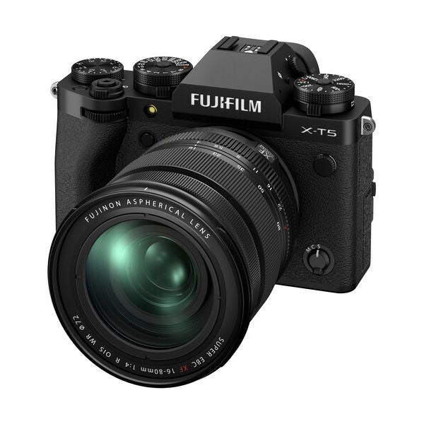Фотоапарат Fujifilm X-T5 (черен) с обектив Fujifilm Fujinon XF 16-80mm f4 R OIS WR