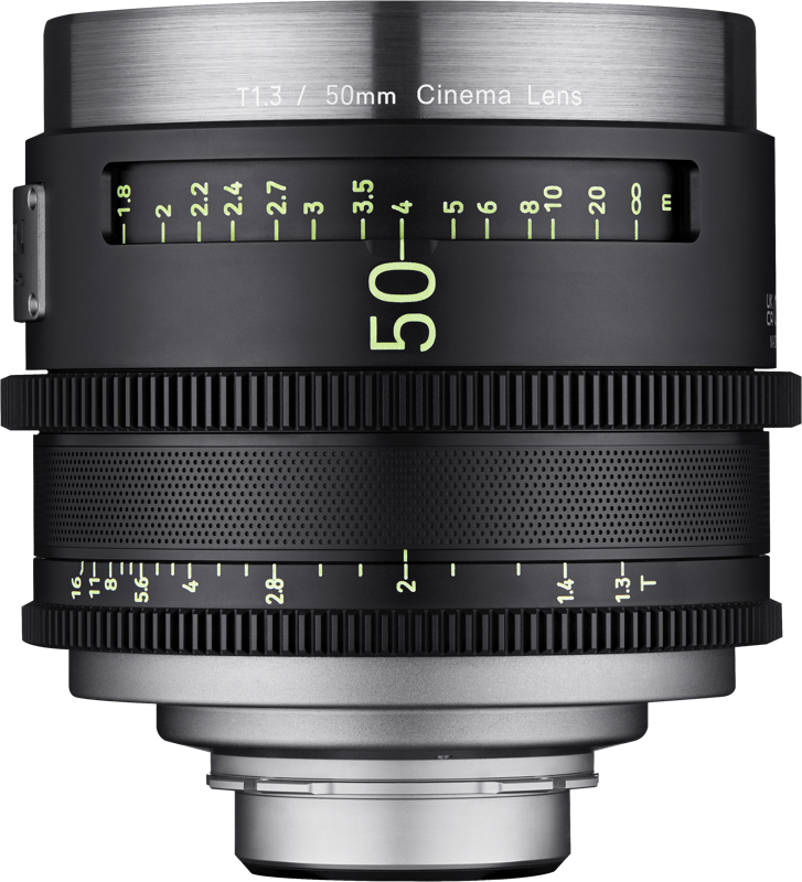 Кино обектив XEEN Meister 50mm T1.3 EF Canon - 8K - Карбонов корпус