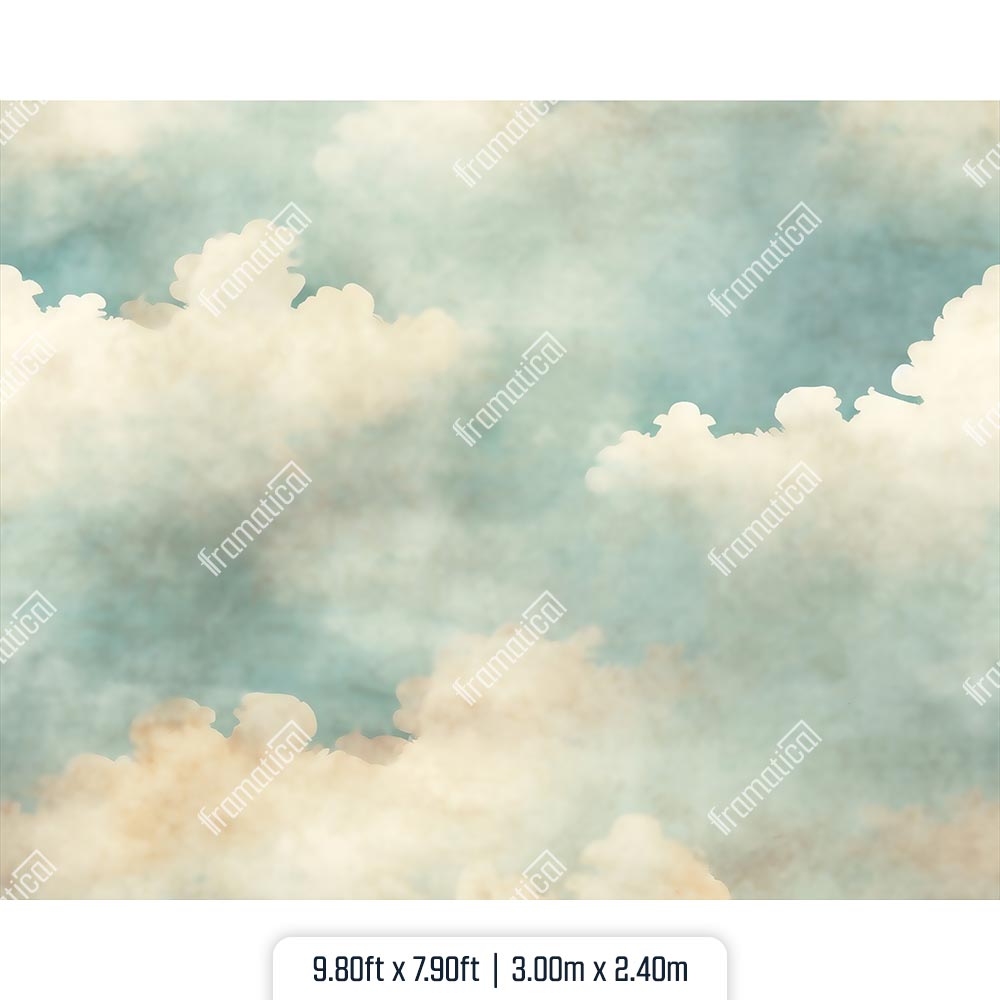Текстилен фон - Vintage Sky - 3.00m x 2.40m
