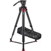 Видео статив комплект Sachtler System aktiv14T flowtech100 GS карбонов със система за бързо разпъване