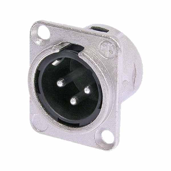 Конектор NEUTRIK 3-pin XLR Universal D-size metal body  Male
