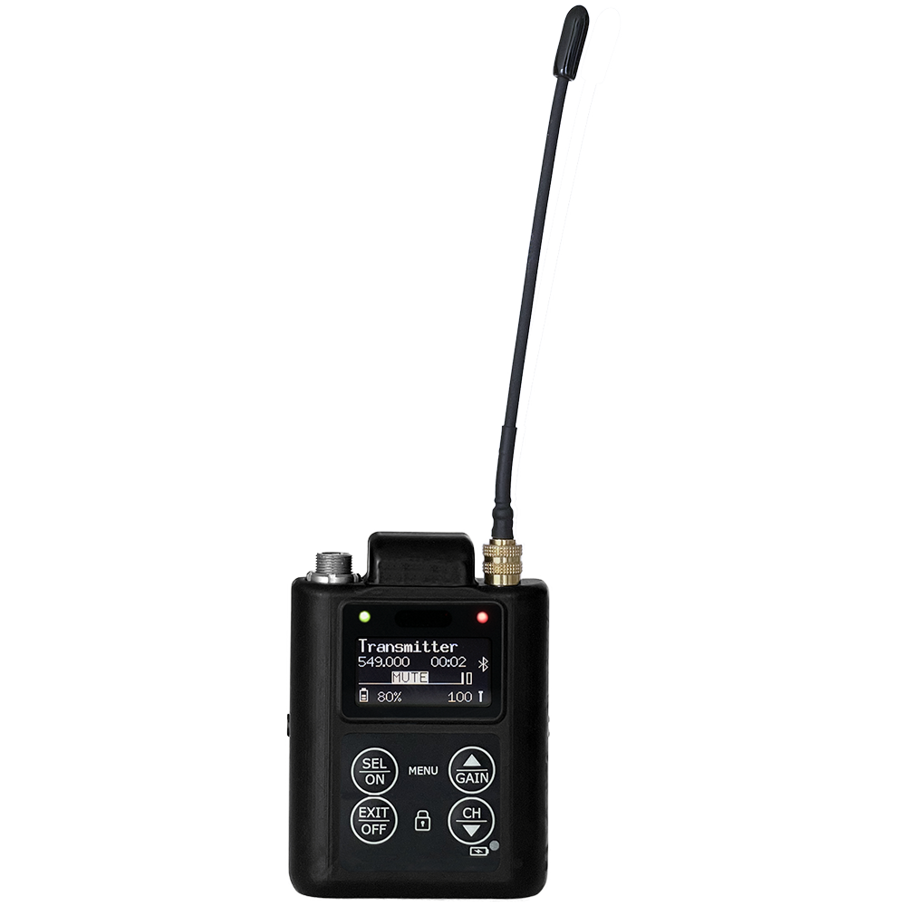 Wisycom MTP61 Miniature bodypack transmitter - EU 470-832MHz, max. 100mW