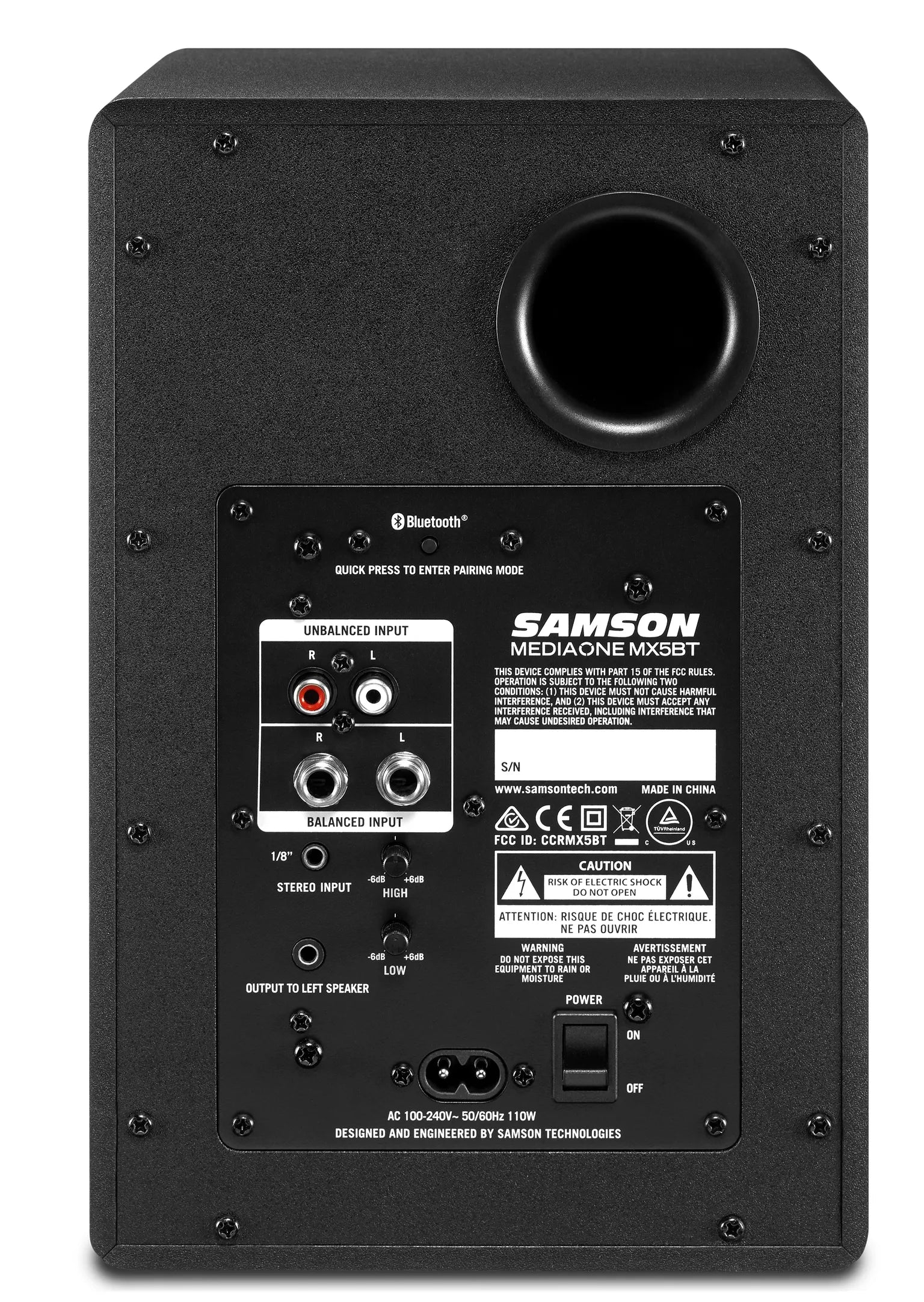 Samson MediaOne MX5BT 5 inch Monitor with Bluetooth