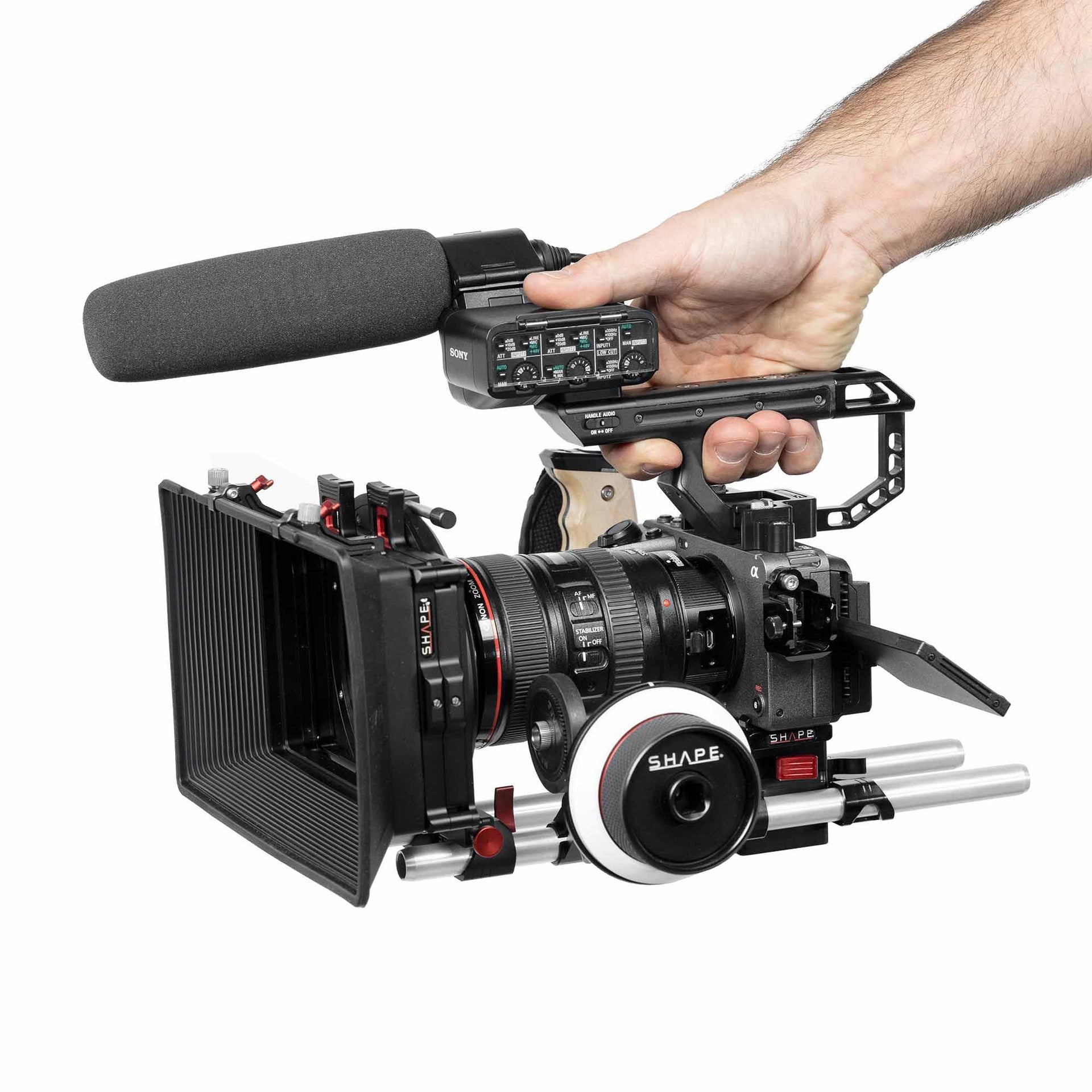 Shape удължение за аудио грип на Sony FX3 и FX30 - шумоизолиращо