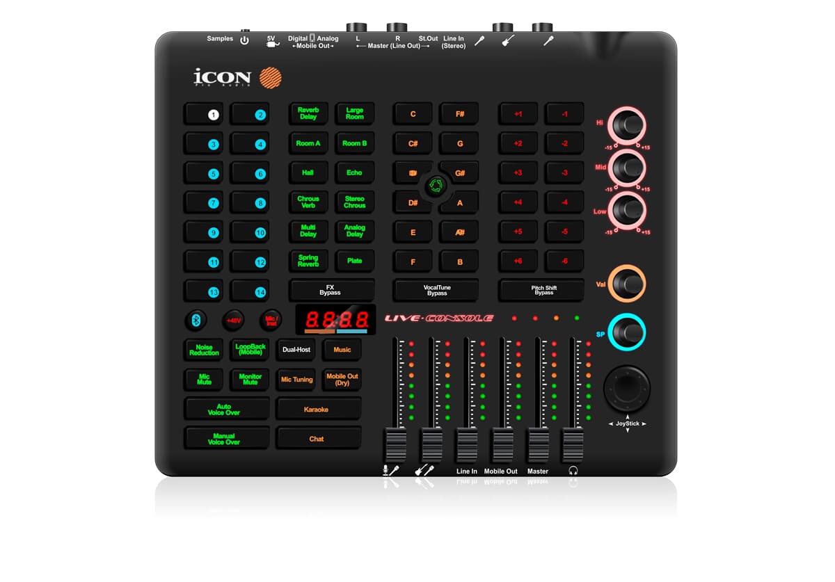 iCon Live Console Live Steaming Audio Processing Interface