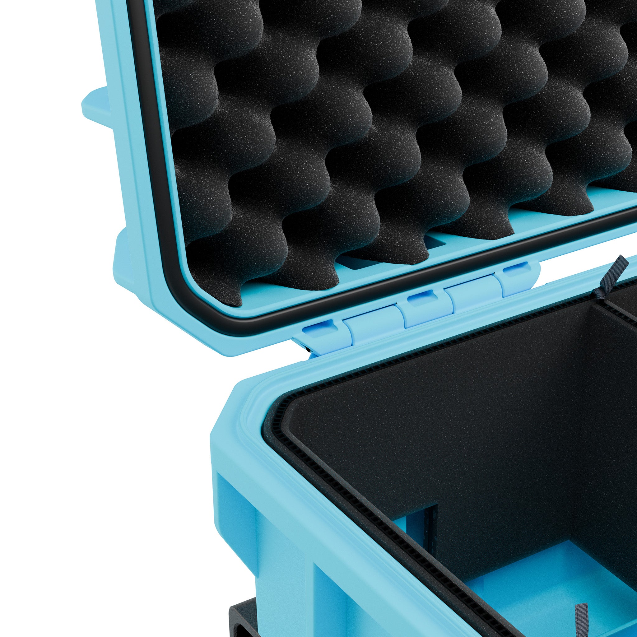 Твърд куфар с колелца GUTEK Tortoise T-300 Azure Blue - IP67