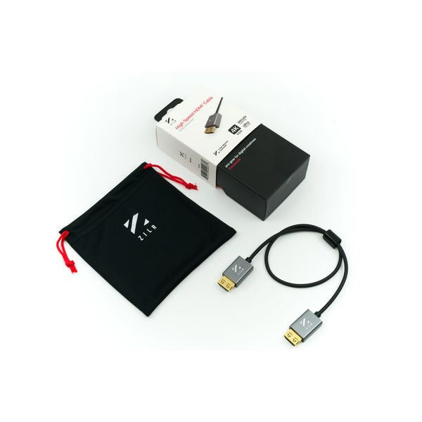 HDMI кабел ZILR 4K 60p Hyper-Thin High-Speed Ethernet Full към Full (A) - 50см