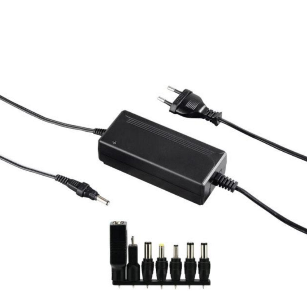 Адаптер Hama Eco, Ac/dc 3000mah 5-15v, Черен