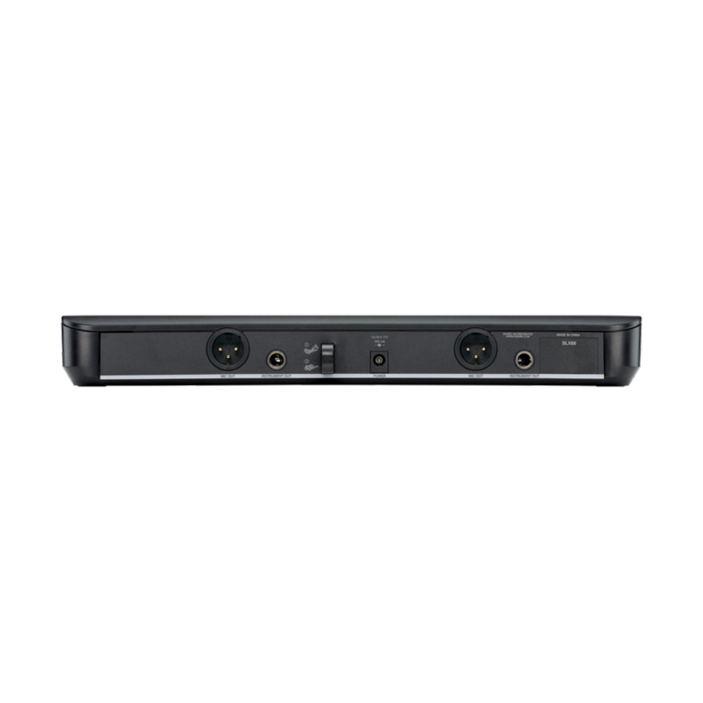 Безжична с-ма Shure BLX288E/PG58-H8E (518 - 542MHz) - двуканален приемник, два ръчни микрофона SM58