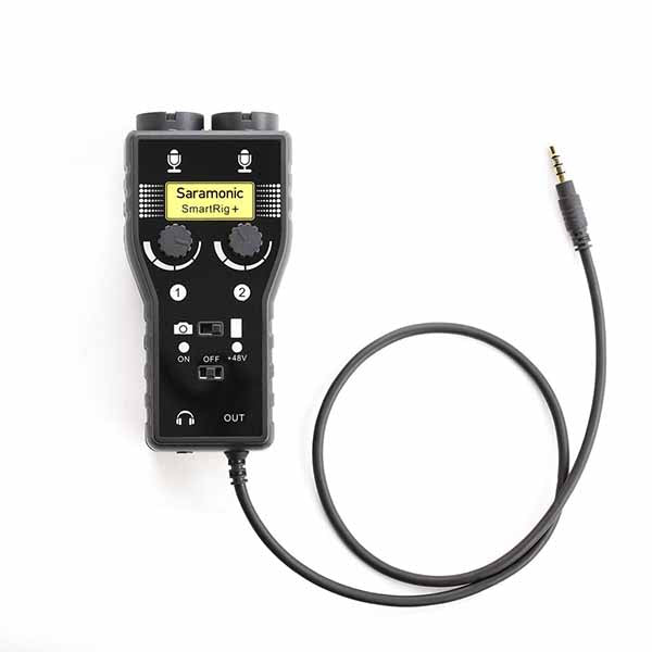 Saramonic SmartRig+ 2-канален XLR миксер/предусилвател към 3.5mm аудио жак