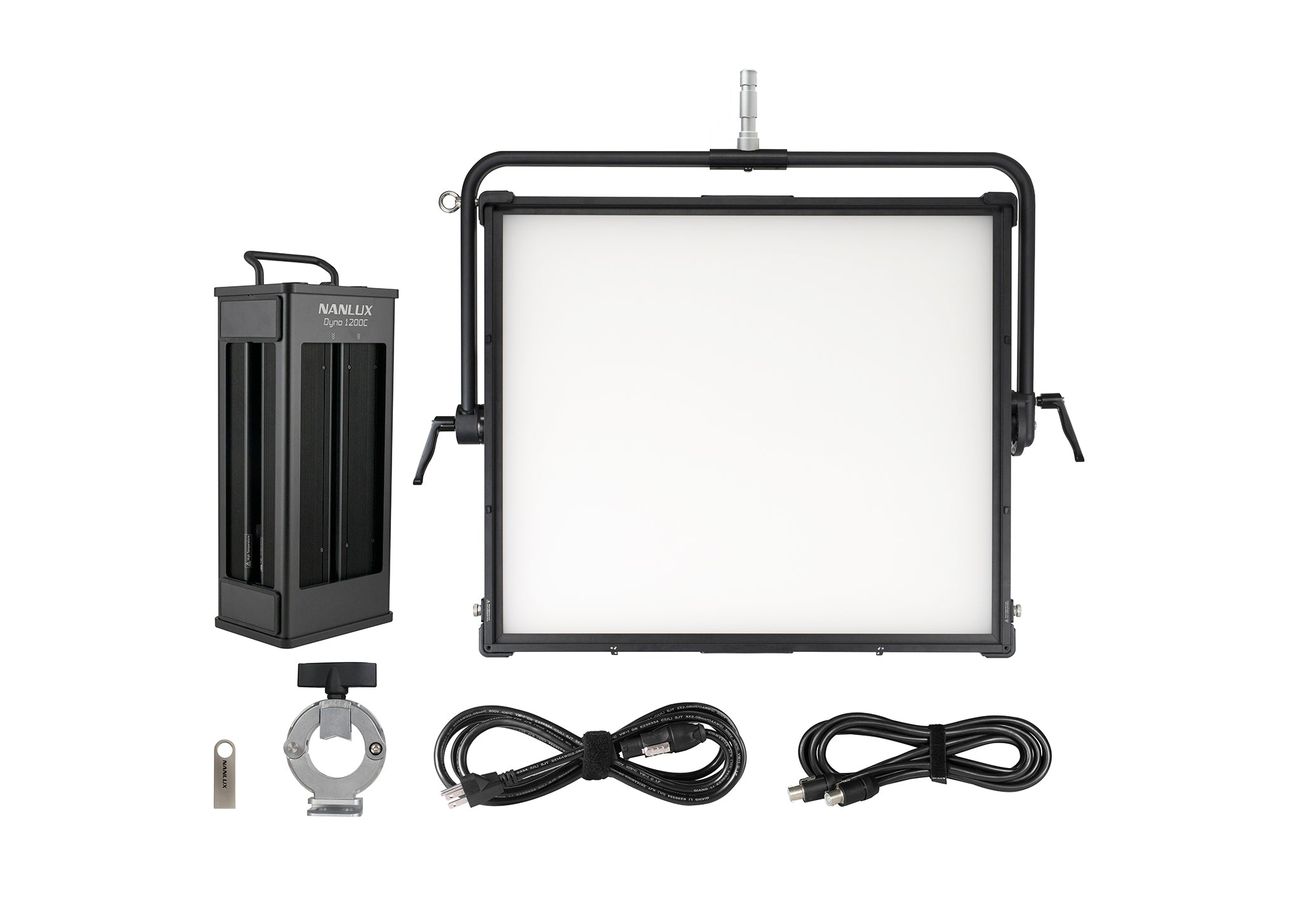 NANLUX DYNO 1200C RGBWW Soft Panel Kit with Flight Case