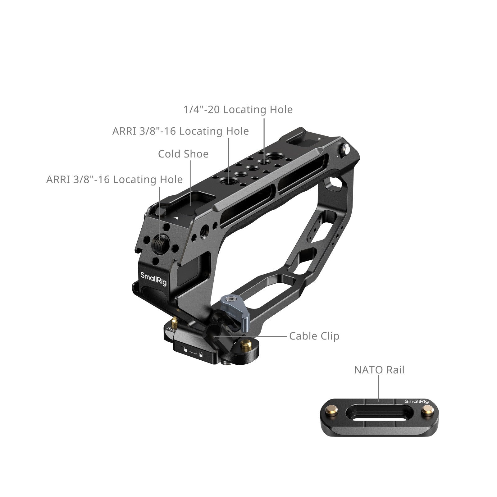 SmallRig D-Style горна дръжка с NATO скоба 5661