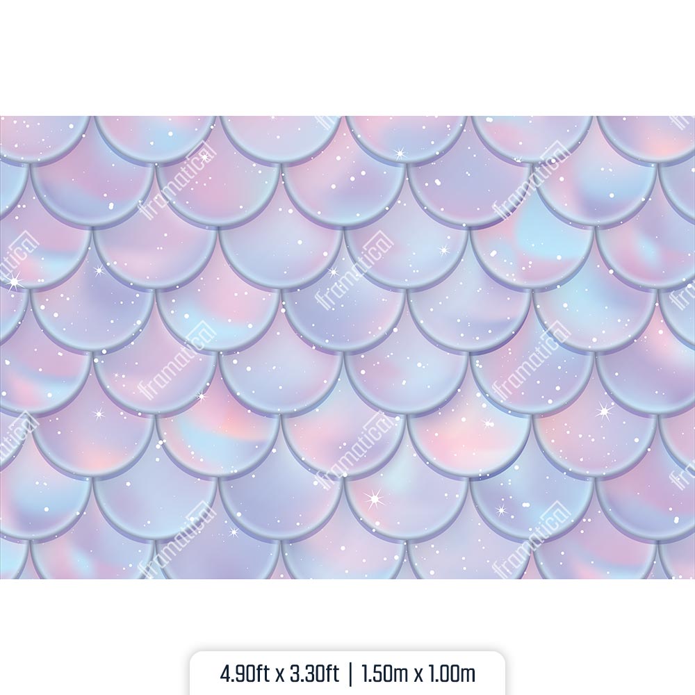 Текстилен фон - The Mermaid - 1.50m x 1.00m