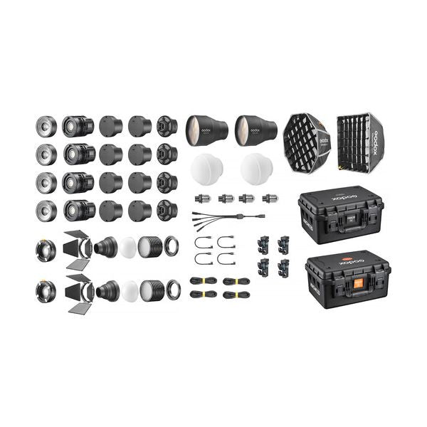 Четворен комплект диодно осветление Godox Knowled MS60Bi