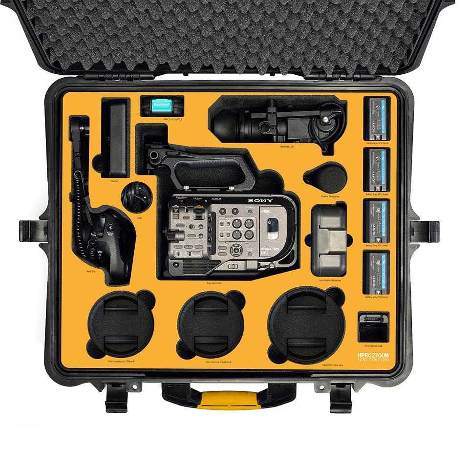 Твърд куфар HPRC 2700W за Sony FX9