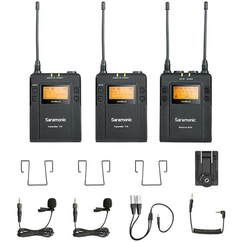Saramonic Uwmic 9 Uhf Wireless Microphone System With 2Х Lavalier Body Packs