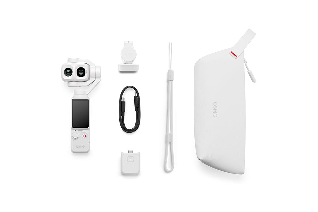 Стабилизираща система DJI Osmo Pocket 4P Standard Combo Pearl White