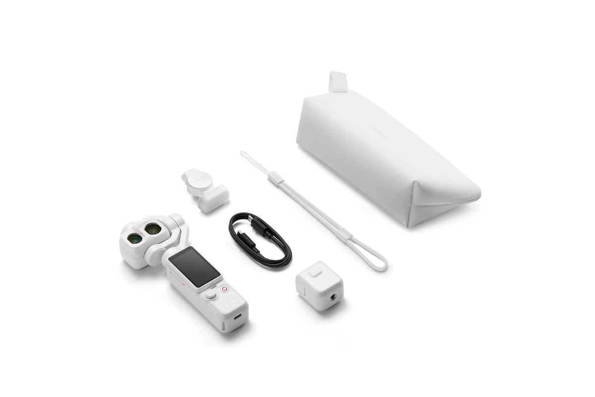 Стабилизираща система DJI Osmo Pocket 4P Standard Combo Pearl White