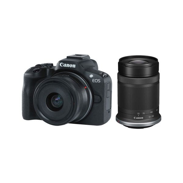 Фотоапарат Canon EOS R50 + RF-s 18-45 + RF-s 55-210