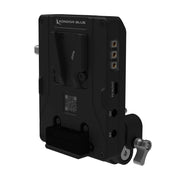 Kondor Blue V-Mount Pro Батерийна Плоча с Клампа за Тръби (Черна)