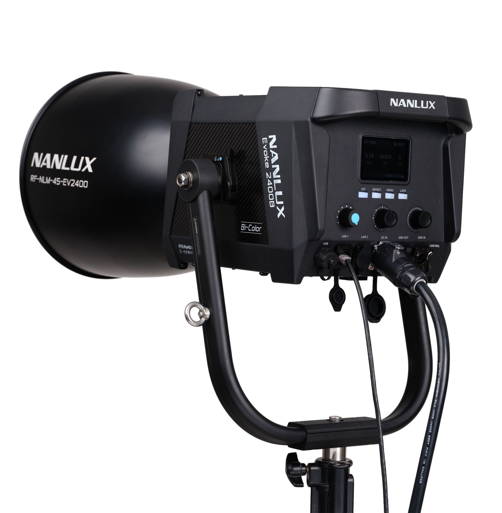 NANLUX Evoke 2400B Bi-color LED Spot Light with Flight Case kit