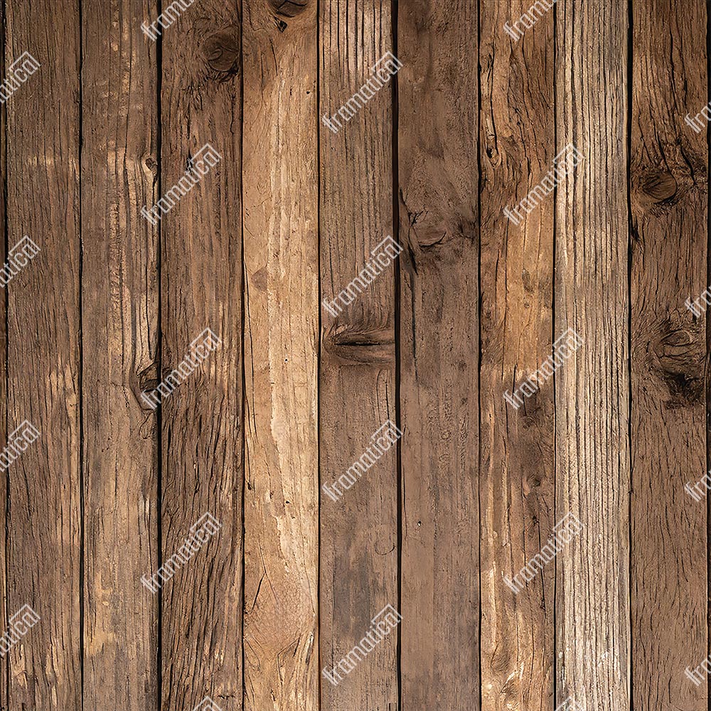 Vintage Wood Plank- Vertical Mat Floor - 3.00m x 1.50m