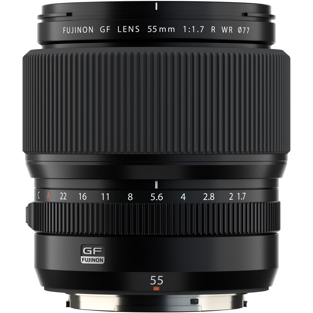 Обектив FUJIFILM GF 55mm f1.7 R WR за средноформатни камери Fujifilm