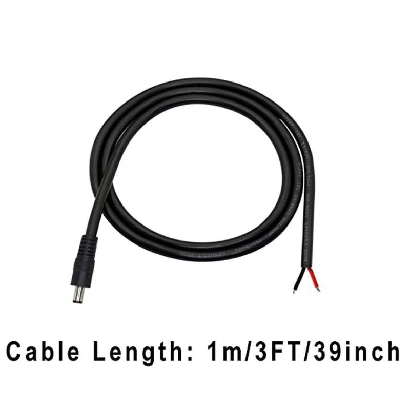 Cable DC 5.5mm x 2.5mm Male to Blank Wire