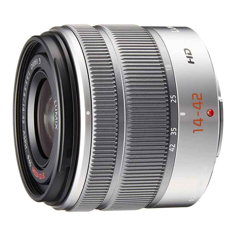 Обектив Panasonic Lumix G VARIO 14-42mm f3.5-5.6 II ASPH. / MEGA O.I.S. - Сребрист