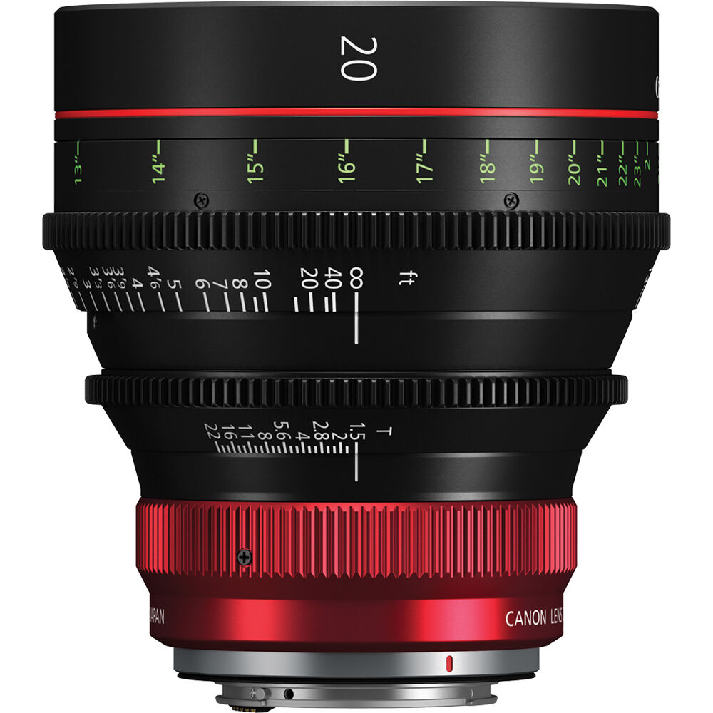 Кино обектив Canon CN-R 20mm T1.5 L F (метричен)