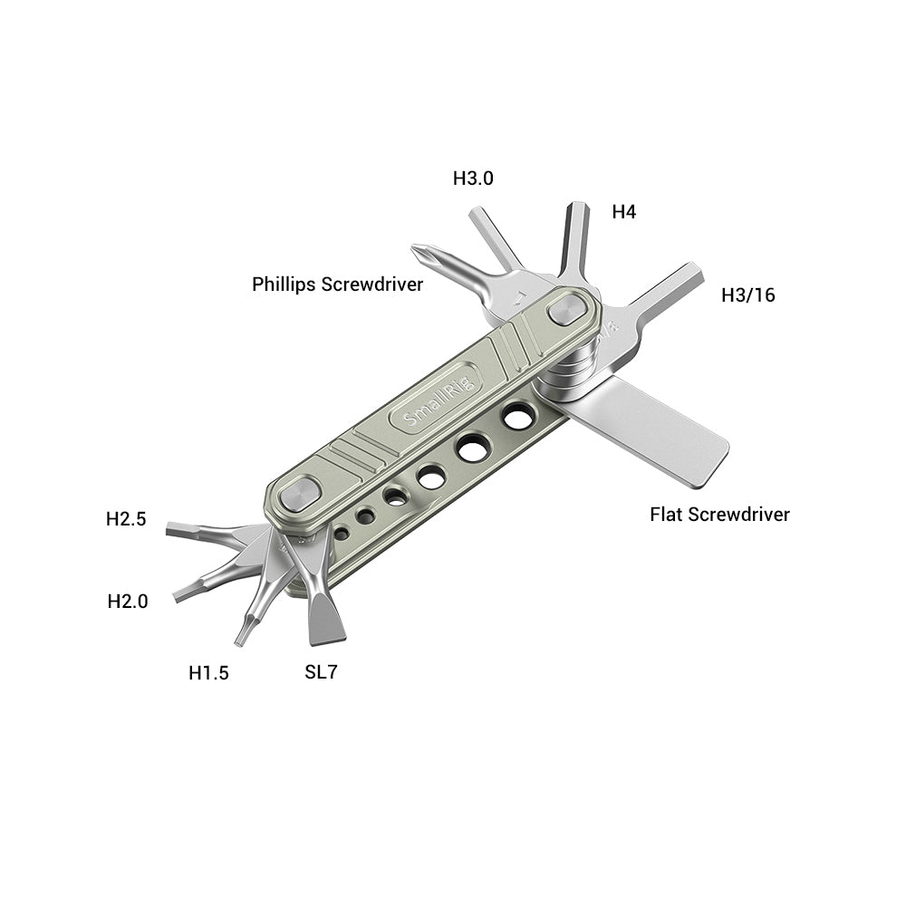 Universal 9-in-1 Folding Multi-Tool Kit for Videographers