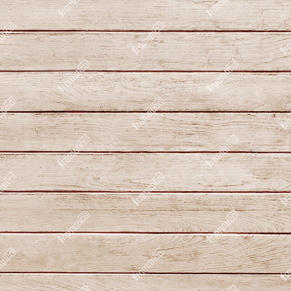 Light Beige Horizontal Wood Mat Floor - 3.00m x 1.50m