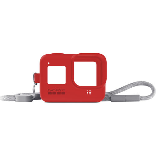GoPro Silicone Sleeve and Adjustable Lanyard Kit for GoPro HERO8 (Firecracker Red)