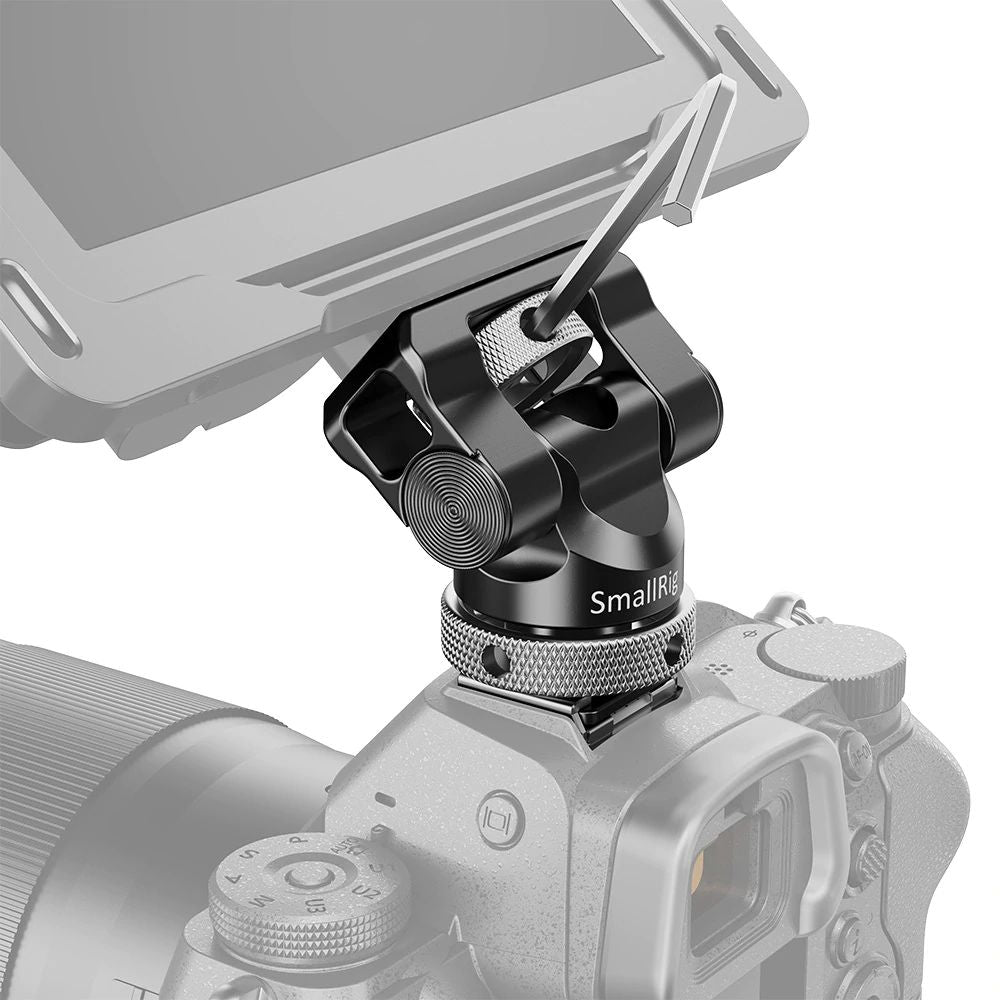 SmallRig Swivel and Tilt Monitor Mount with Cold Shoe