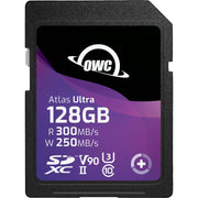 Карта памет SD OWC Atlas S Ultra SDHC UHS-II R300/W250 (V90) 128GB - уякчен корпус