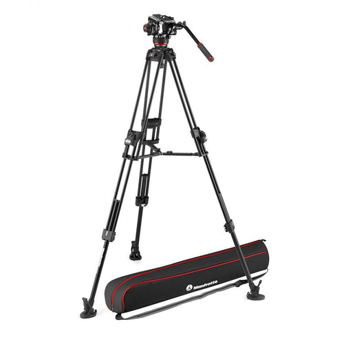Manfrotto 504X Fluid Video Head with 645 Fast Twin Alu Tripod