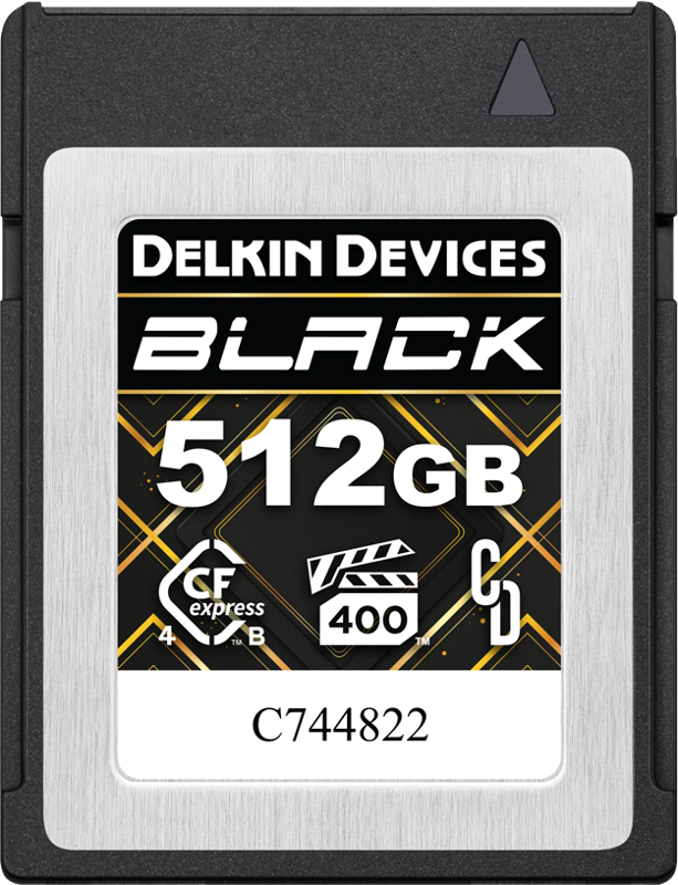 Карта памет Delkin CFexpress Type B BLACK R3600/W3200/(VPG400) 512GB