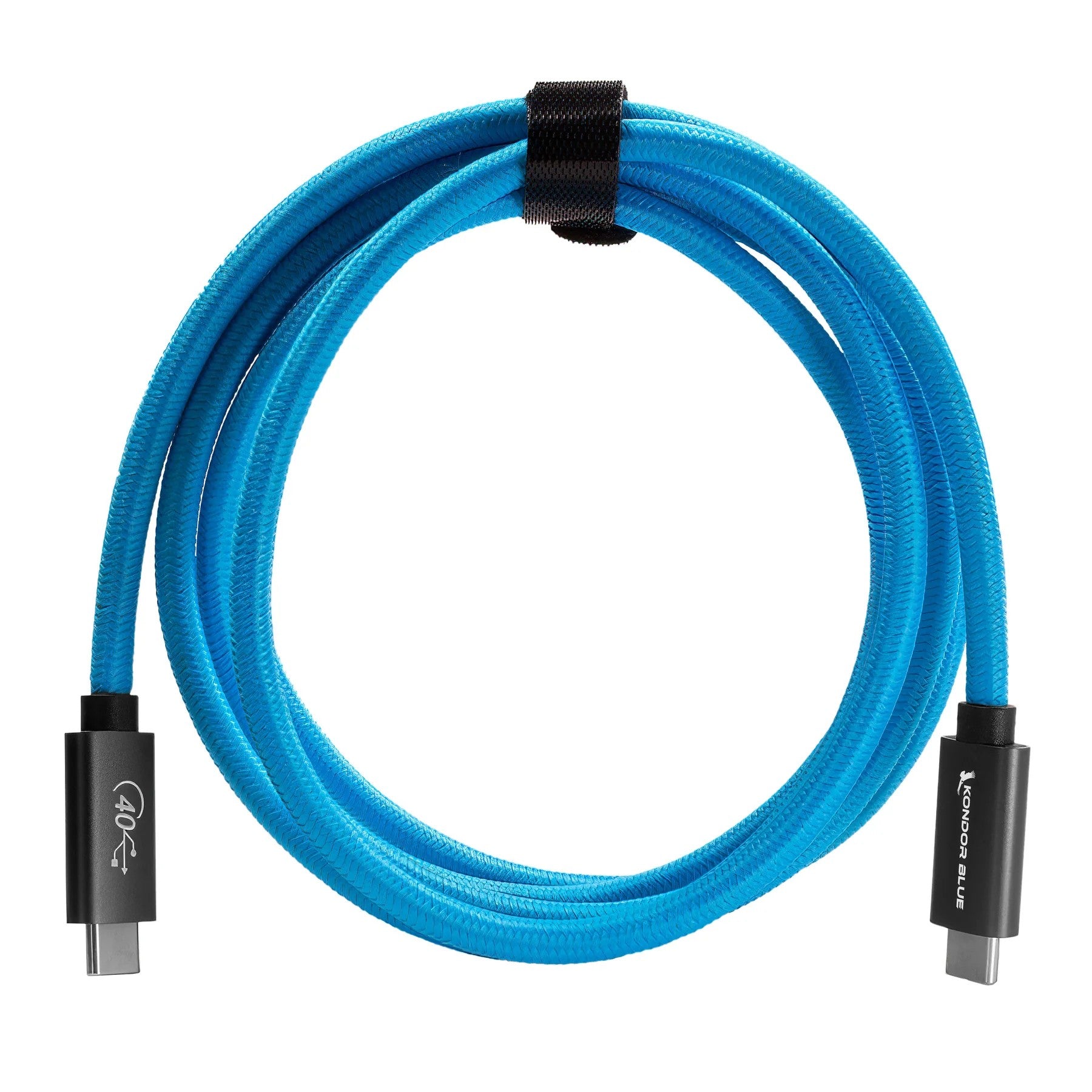 Kondor Blue THUNDERBOLT 4 Съвместим USB 4.0 тип C кабел Blazing 40G скорост 5A 100W