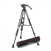Manfrotto Nitrotech 608 video head, alu twin leg tripod ms