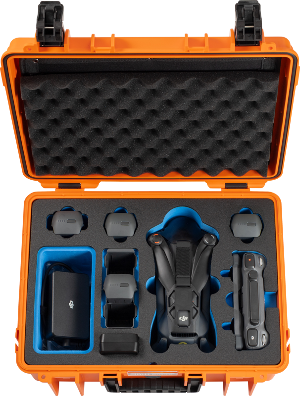 Удароустойчив куфар B&W Type 5000 за DJI Mavic 4 Pro - оранжев