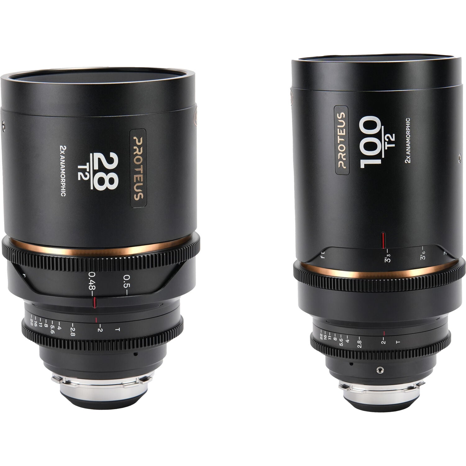 Двоен комплект Laowa Proteus 2X Anamorphic Set C (28mm, 100mm)- кехлибарен отенък - метров