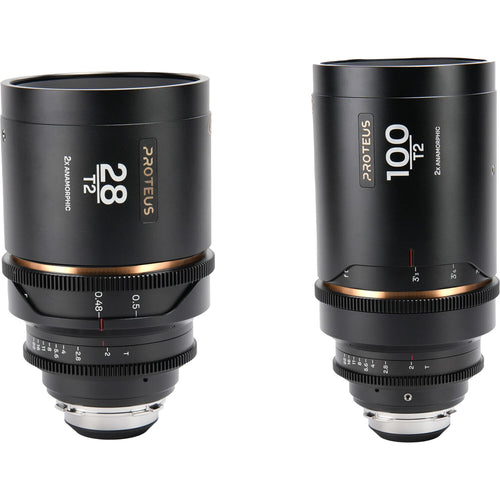 Двоен комплект Laowa Proteus 2X Anamorphic Set C (28mm, 100mm)- кехлибарен отенък - метров