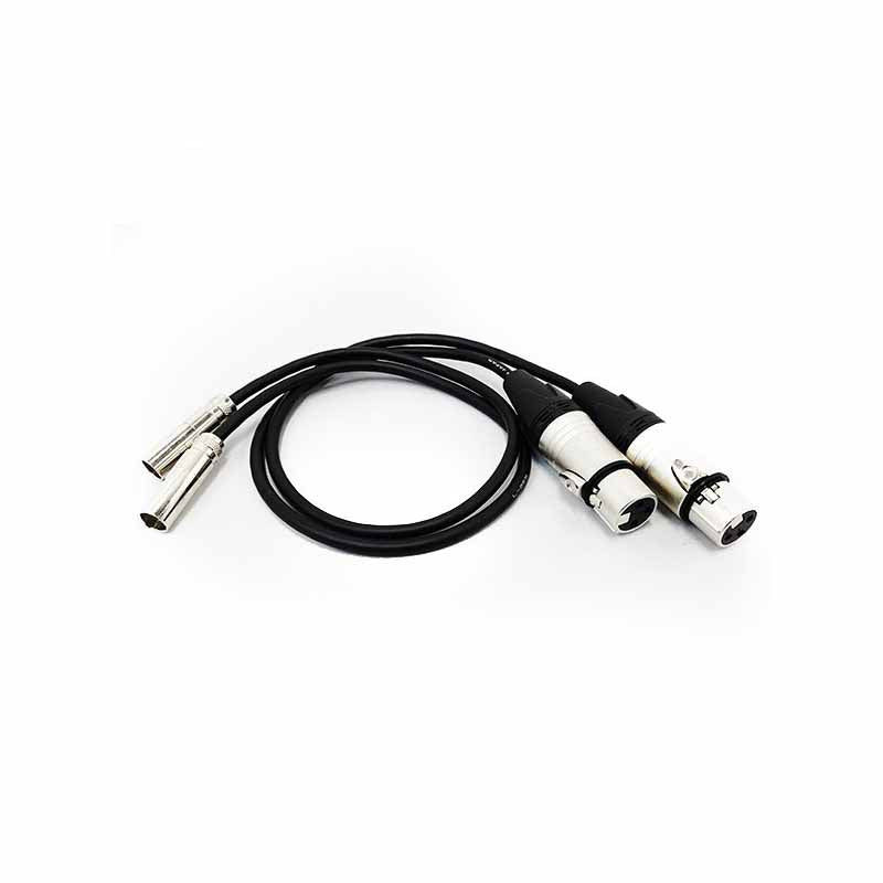 Blackmagic Design Set of 2 Mini XLR to XLR Audio Cables for Video Assist 4K