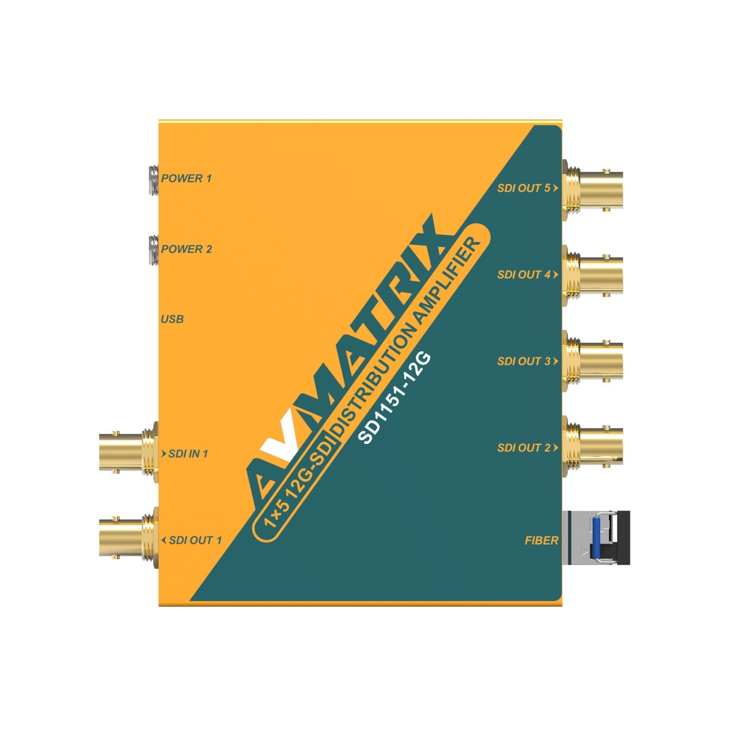 Разпределителен усилвател с повторна синхронизация 1×5 12G-SDI AVMATRIX