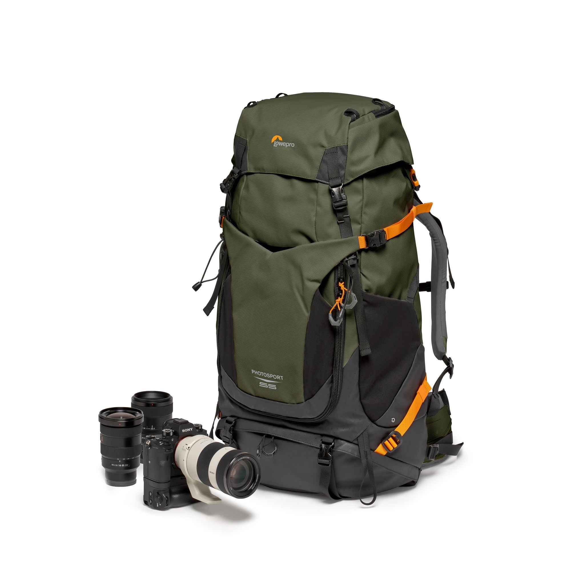 Раница Lowepro PhotoSport PRO 55L AW IV (M-L) - Тъмно зелен