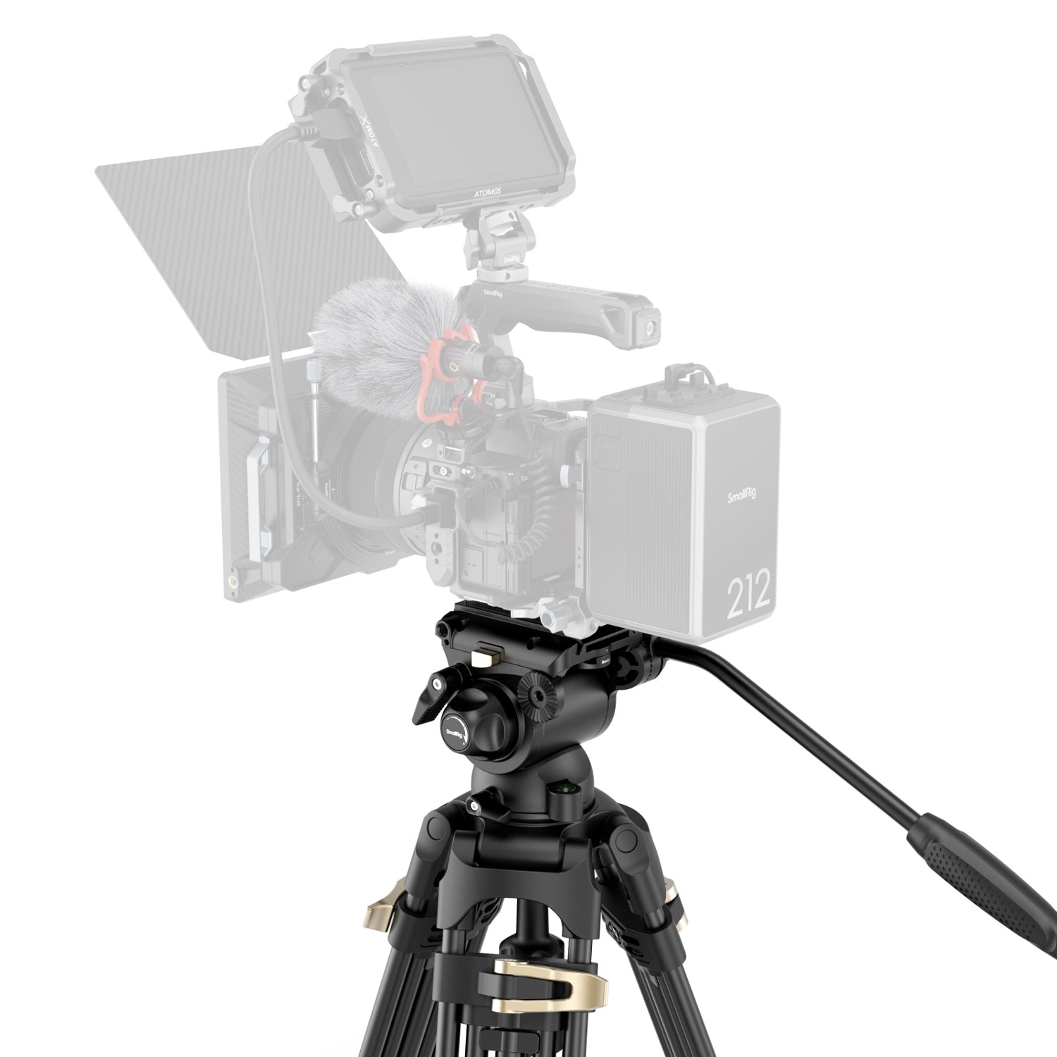 Комплект видео статив SmallRig Heavy-Duty Fluid Head Tripod AD-01S 4686