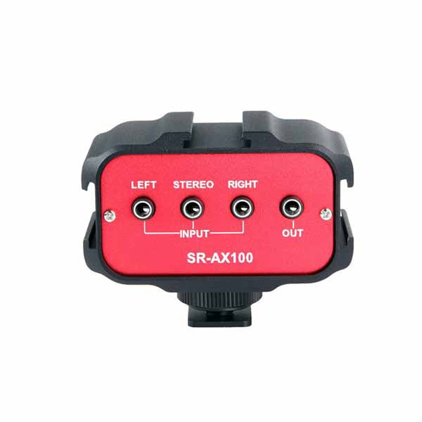 Мини аудио миксер с 2 моно и 1 стерео входове за DSLR фотоапарати и камери - Saramonic SR-AX100