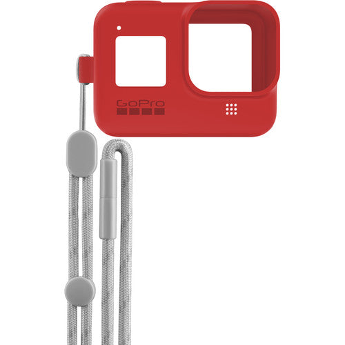 GoPro Silicone Sleeve and Adjustable Lanyard Kit for GoPro HERO8 (Firecracker Red)