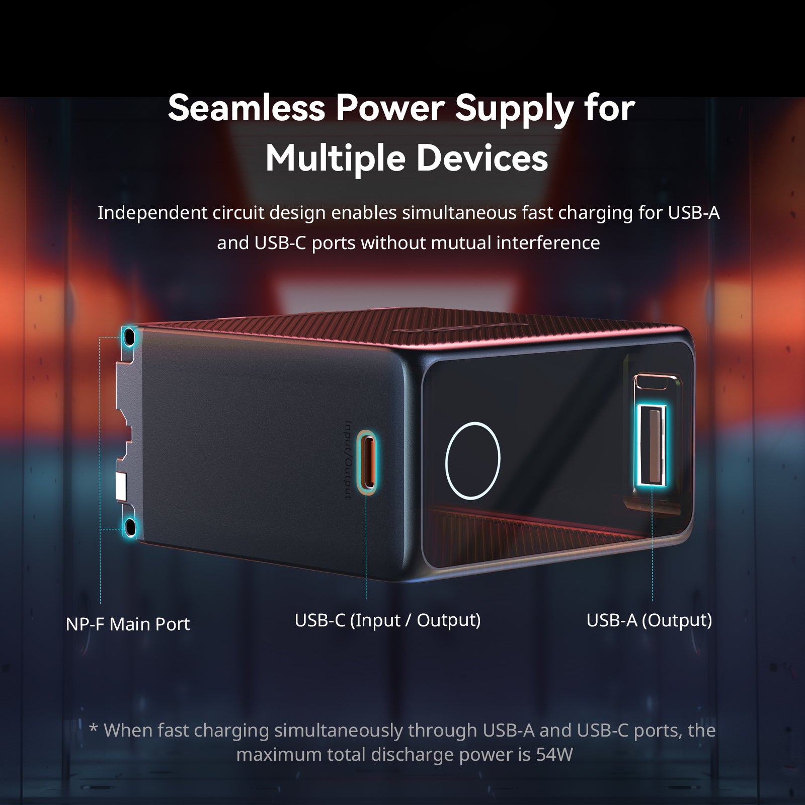 Батерия SmallRig NP-F970 с USB-C 10500mAh/76.65wh Черна