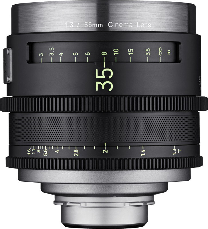 Кино обектив XEEN Meister 35mm T1.3 EF Canon - 8K - Карбонов корпус